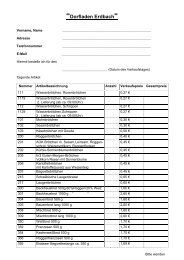 Preisliste Backwarenverkauf Erdbach Neu - Erdbach.eu