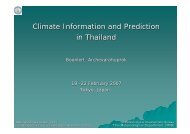 Climate Information and Prediction in Thailand