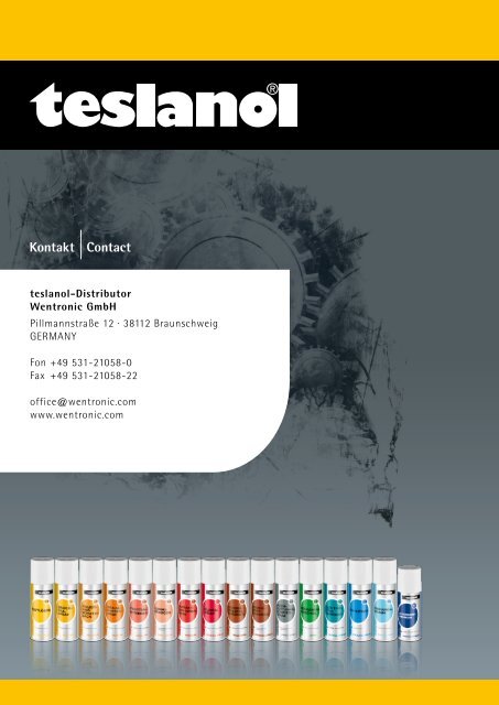 download teslanol Katalog - Wentronic