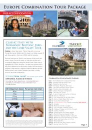 Europe Combination Tour Package - Travel the World