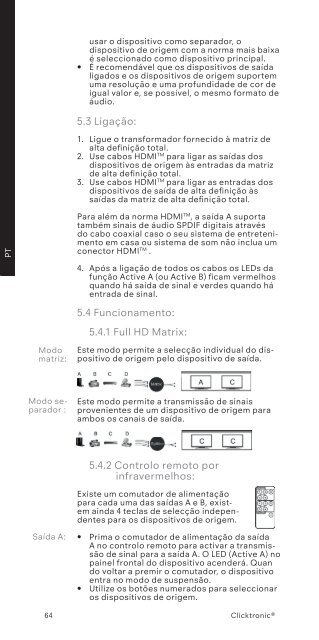 Full HD Matrix 4x2 - Wentronic