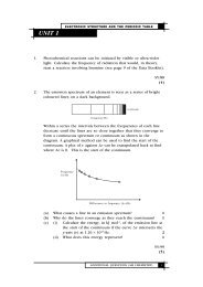 UNIT 1 - Chemistry Teaching Resources