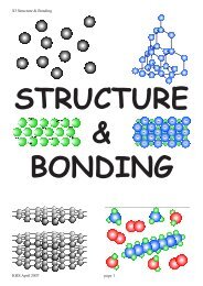 bonds - Chemistry Teaching Resources