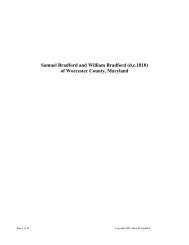 Samuel Bradford and William Bradford - Lower Delmarva Bradfords