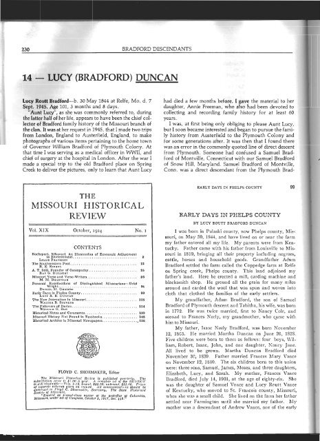 14 — LUCY (BRADFORD) DUNCAN - Lower Delmarva Bradfords