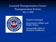 Questions Than Answers - Leonard Transportation Center