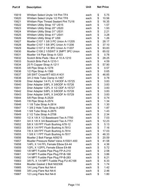 Current Contract Price List - State of Ohio