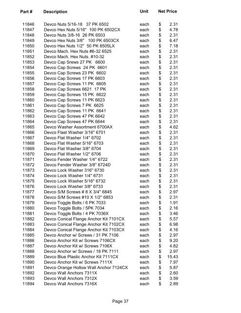 Current Contract Price List - State of Ohio