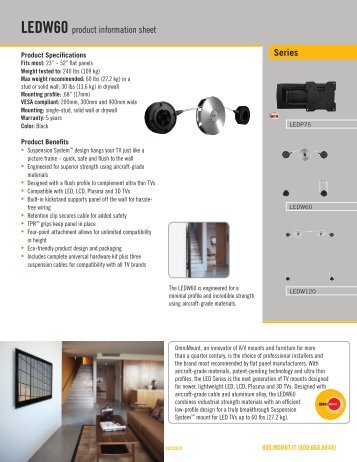 Series LEDW60 product information sheet - RMS.pl