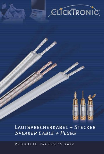 Lautsprecherkabel + Stecker Speaker Cable + Plugs - Wentronic