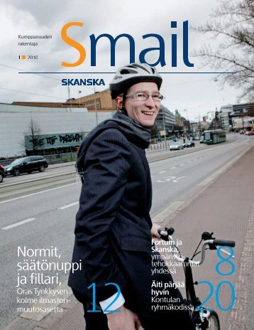 Normit, säätönuppi ja fillari, - Skanska