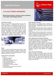 L-Vis 510: STARCH ADHESIVES - Anton Paar.com