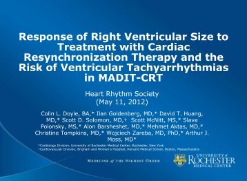 Response of Right Ventricular Size to Treatment with Cardiac ...