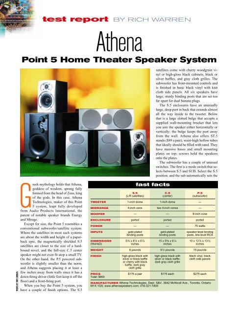 athena TECHNOLOGIES ® Point 5 System Review ... - One Call