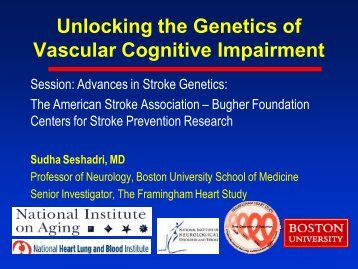 Unlocking the Genetics of Vascular Cognitive Impairment