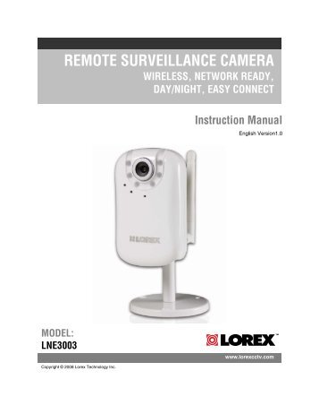 REMOTE SURVEILLANCE CAMERA - One Call