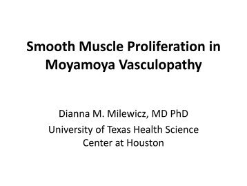 Smooth Muscle Proliferation in Moyamoya Vasculopathy