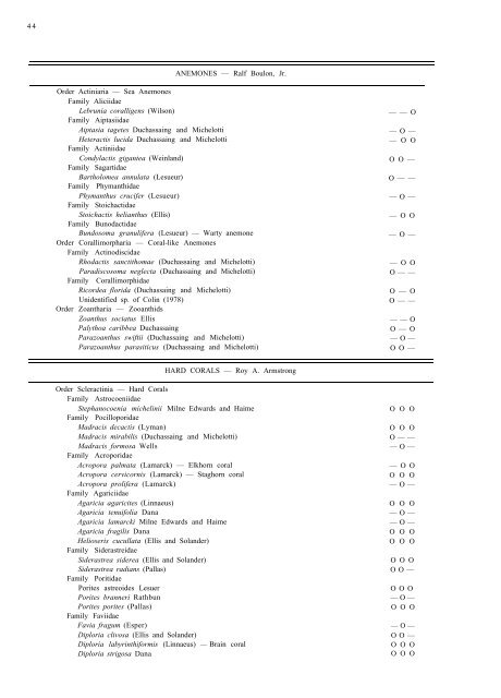 a checklist of marine plants and animals of the south coast of the ...