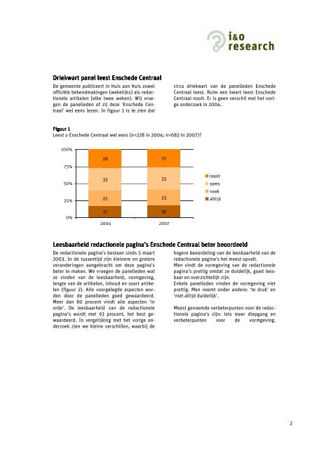 Informatievoorziening gemeente Enschede