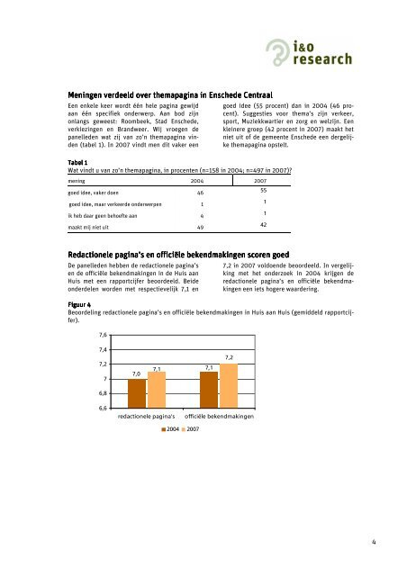 Informatievoorziening gemeente Enschede