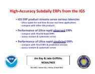 High-Accuracy Subdaily ERPs from the IGS - IGS Analysis Center ...