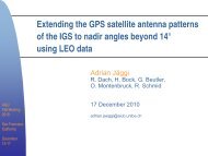 Extending the GPS satellite antenna patterns of the IGS to nadir ...