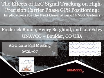 The effects of L2C Signal tracking on high-precision carrier phase ...
