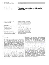 Polynomial interpolation of GPS satellite coordinates - IGS Analysis ...