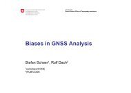 Biases in GNSS Analysis - IGS Analysis Center Coordinator (ACC)