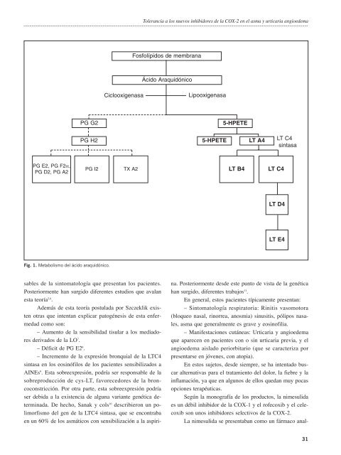 Tolerancia a los nuevos inhibidores de la COX-2 en el asma y ...