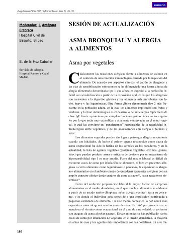 Asma bronquial y alergia a alimentos - Alergología e Inmunología ...