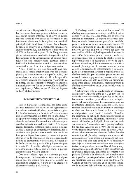 Caso clínico cerrado. Varón de 49 años con erupción, diarrea ...