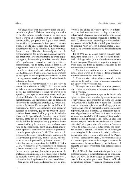 Caso clínico cerrado. Varón de 49 años con erupción, diarrea ...