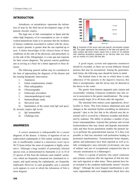 Guidelines in pathology induced by Anisakis Original Article