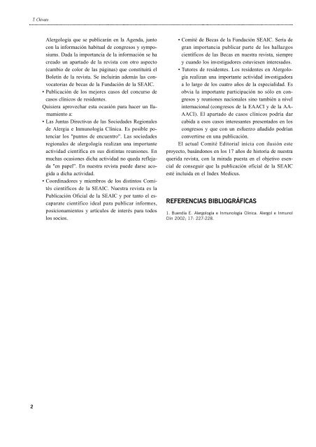 Alergología e Inmunología Clínica Editorial