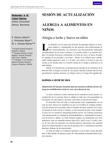 Alergia a leche y huevo en niños - Alergología e Inmunología ...