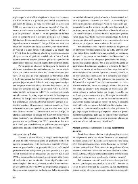 Aplicación de la biología molecular en alergia a alimentos