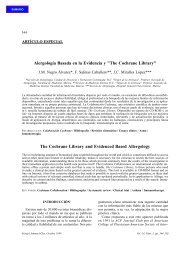 The Cochrane Library - Alergología e Inmunología Clínica