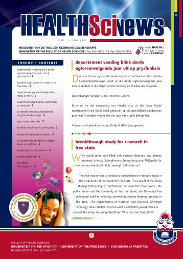 Layout 1 (Page 1) - Faculty of Health Sciences - University of the ...