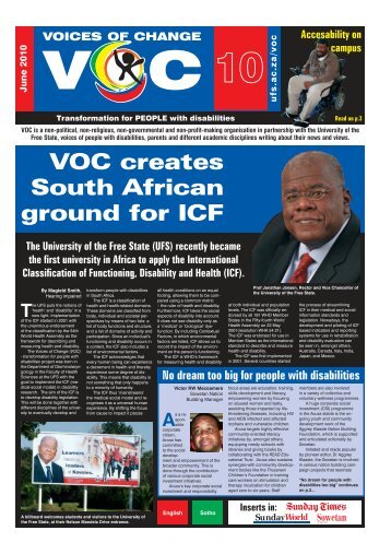 VOC creates South African ground for ICF - Faculty of Health ...