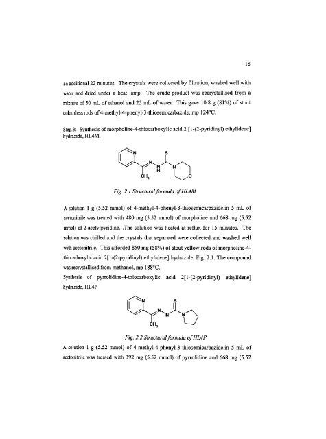Structural, Spectral, Biological and Electrochemical Studies Of Some ...