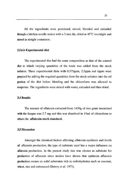 Biochemical and Histopathological Effects of Aflatoxin on ...