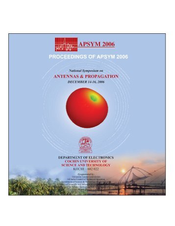 proceedings of apsym 2006 - Cochin University of Science and ...