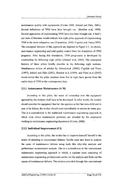 MQFD: A Model for Synergizing TPM and QFD - Cochin University of ...