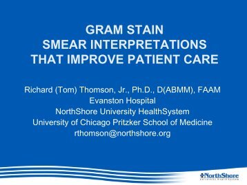 the cytology-radiology-surgical pathology model for gram stains