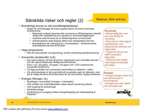 Säkerhetsbestämmelser Gbg rev 5.ppt [Compatibility Mode] - Nynas