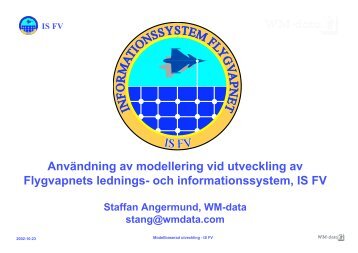 Användning av modellering vid utveckling av Flygvapnets lednings ...