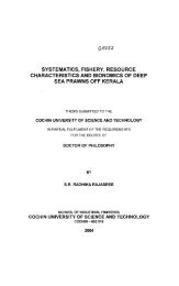 Systematics, Fishery, Resource Characteristics and Bionomics of ...