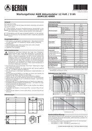 Wartungsfreier AGM Akkumulator 12 Volt / 9 Ah AGM12C-0009 - Rotek