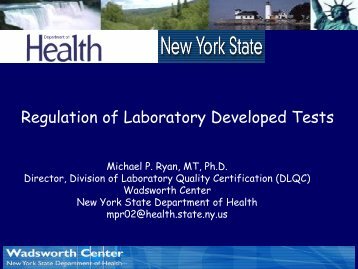 Regulation of Laboratory Developed Tests